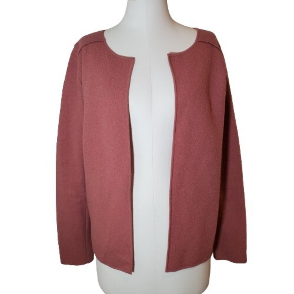 Boden Rose Pink Wool Jacket Size 14